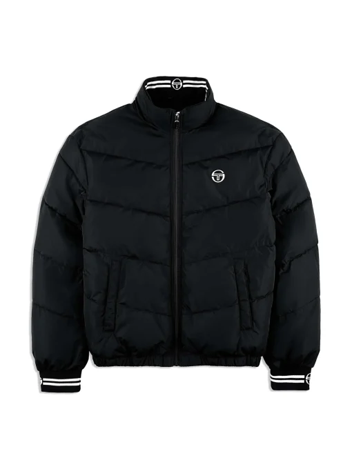 Sergio Tacchini Alezio Puffer Jacket- BLACK BEAUTY Best