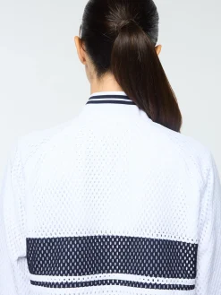 Sergio Tacchini Adria Mesh Track Jacket- BRILLIANT WHITE Discount