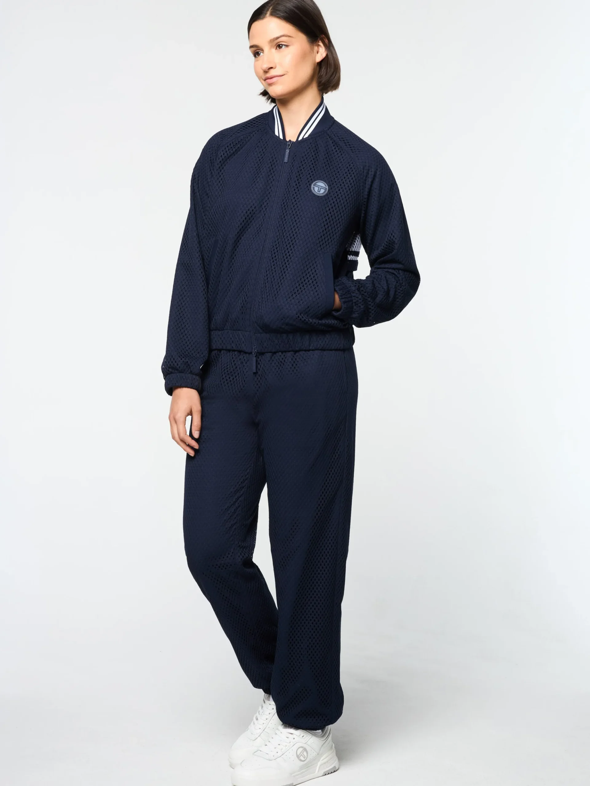 Sergio Tacchini Adria Mesh Track Jacket- MARITIME BLUE New