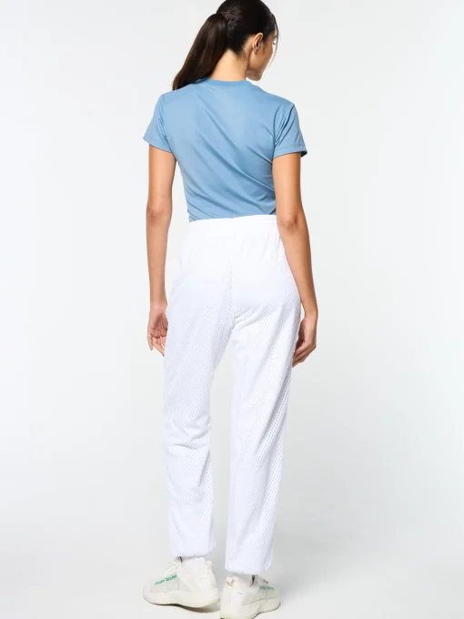 Sergio Tacchini Adria Mesh Track Pant- BRILLIANT WHITE Hot