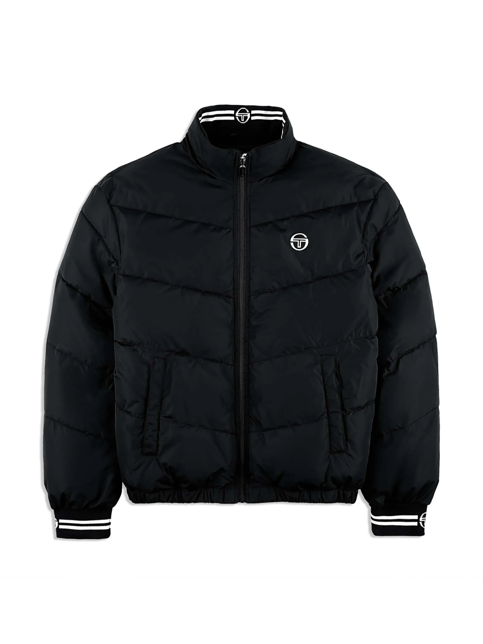 Sergio Tacchini Alezio Puffer Jacket- BLACK BEAUTY Best