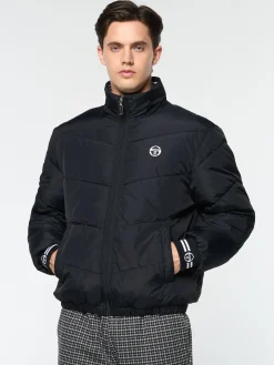 Sergio Tacchini Alezio Puffer Jacket- BLACK BEAUTY Best