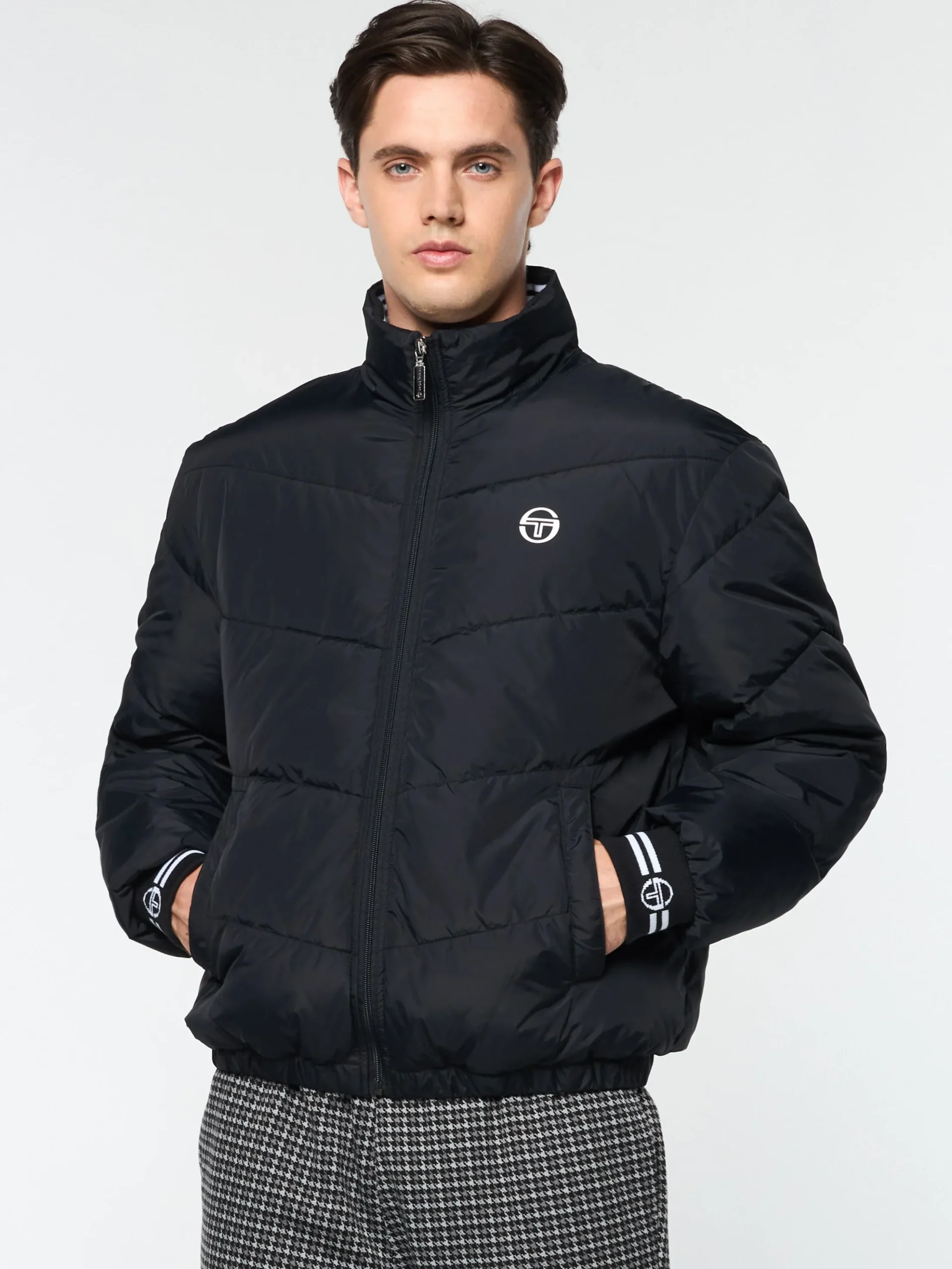 Sergio Tacchini Alezio Puffer Jacket- BLACK BEAUTY Best