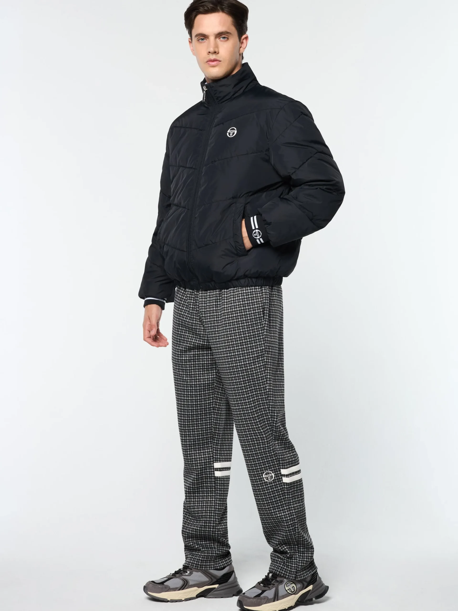 Sergio Tacchini Alezio Puffer Jacket- BLACK BEAUTY Best