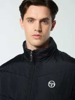 Sergio Tacchini Alezio Puffer Jacket- BLACK BEAUTY Best