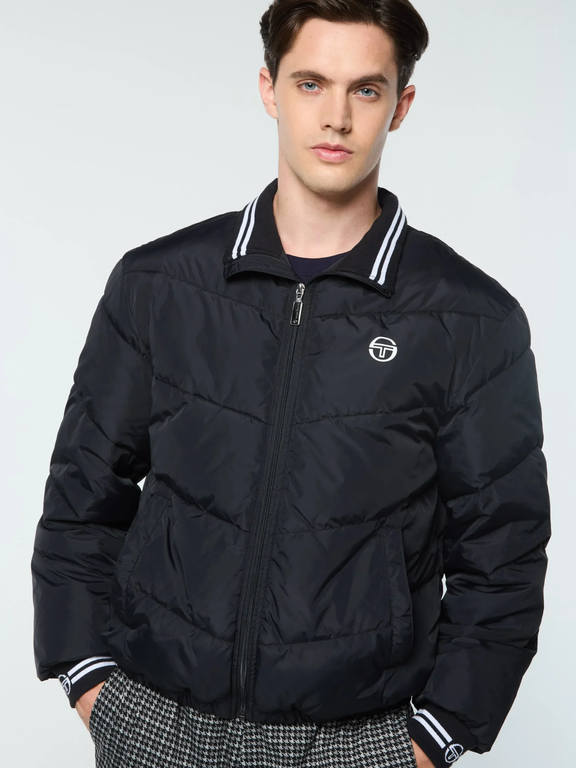 Sergio Tacchini Alezio Puffer Jacket- BLACK BEAUTY Best