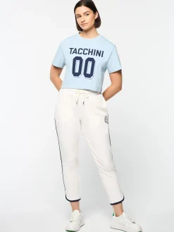 Sergio Tacchini Amore Crop T-Shirt- CELESTIAL BLUE New