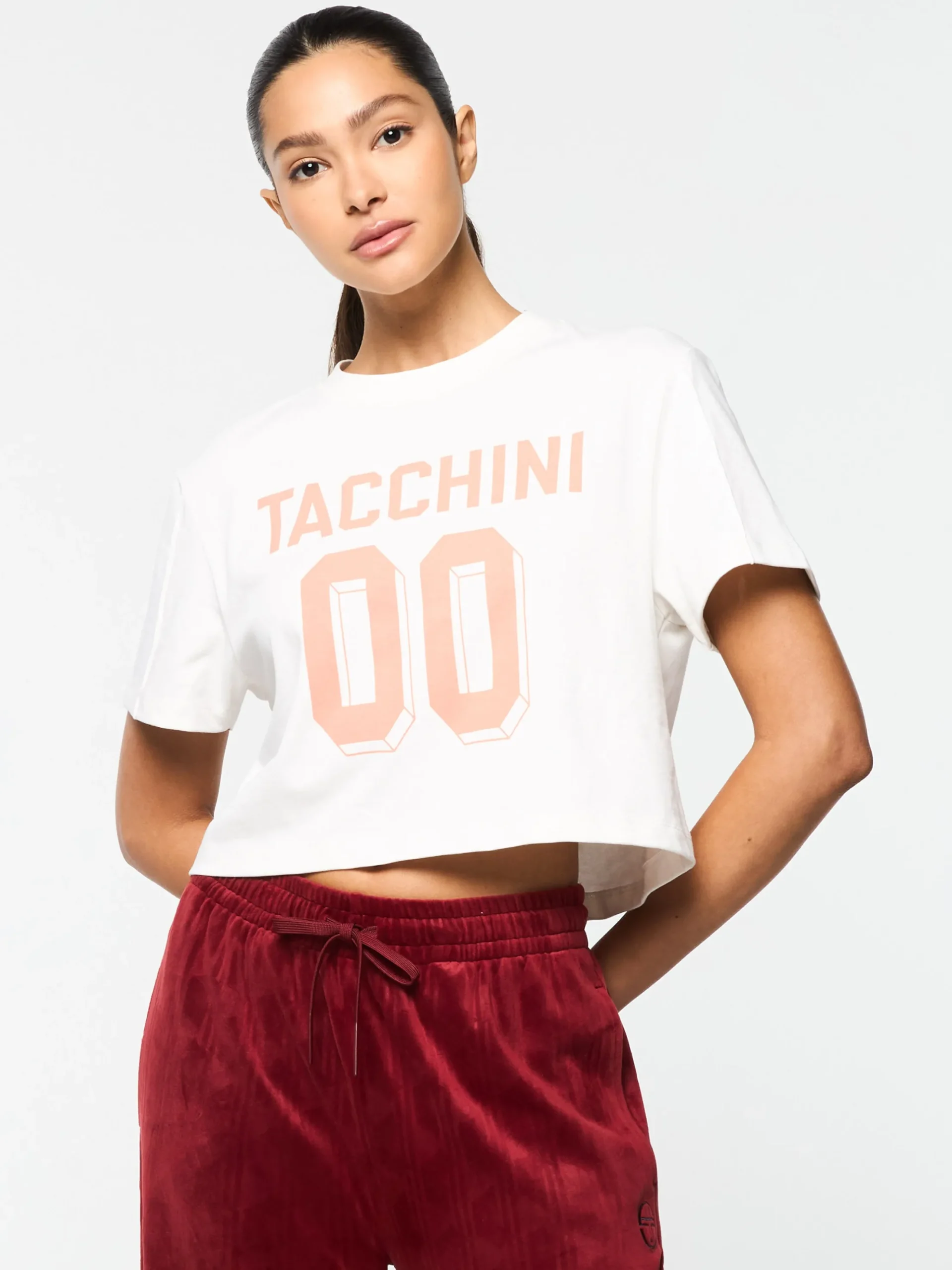 Sergio Tacchini Amore Crop T-Shirt- GARDENIA New