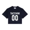 Sergio Tacchini Amore Crop T-Shirt- MARITIME BLUE Best