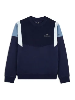 Sergio Tacchini Angolo Crewneck Sweatshirt- MARITIME BLUE Online
