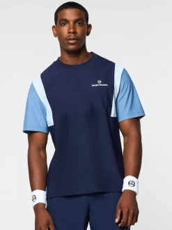 Sergio Tacchini Angolo T-Shirt- MARITIME BLUE Best