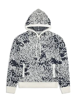 Sergio Tacchini Astratta Jacquard Hoodie- MARITIME BLUE Outlet