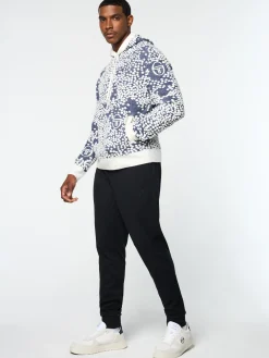 Sergio Tacchini Astratta Jacquard Hoodie- MARITIME BLUE Outlet