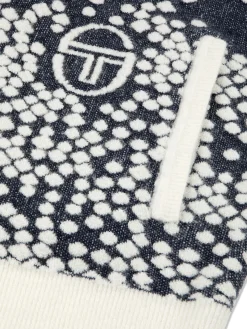 Sergio Tacchini Astratta Jacquard Hoodie- MARITIME BLUE Outlet