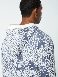 Sergio Tacchini Astratta Jacquard Hoodie- MARITIME BLUE Outlet