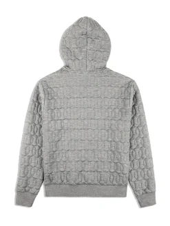 Sergio Tacchini Aversa Quilted Hoodie- LIGHT HEATHER GREY Sale
