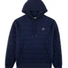Sergio Tacchini Aversa Quilted Hoodie- MARITIME BLUE Fashion