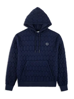 Sergio Tacchini Aversa Quilted Hoodie- MARITIME BLUE Fashion