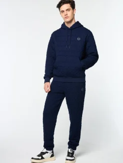 Sergio Tacchini Aversa Quilted Hoodie- MARITIME BLUE Fashion