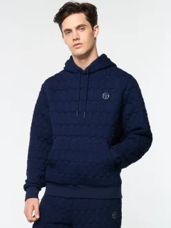 Sergio Tacchini Aversa Quilted Hoodie- MARITIME BLUE Fashion