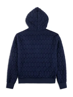 Sergio Tacchini Aversa Quilted Hoodie- MARITIME BLUE Fashion