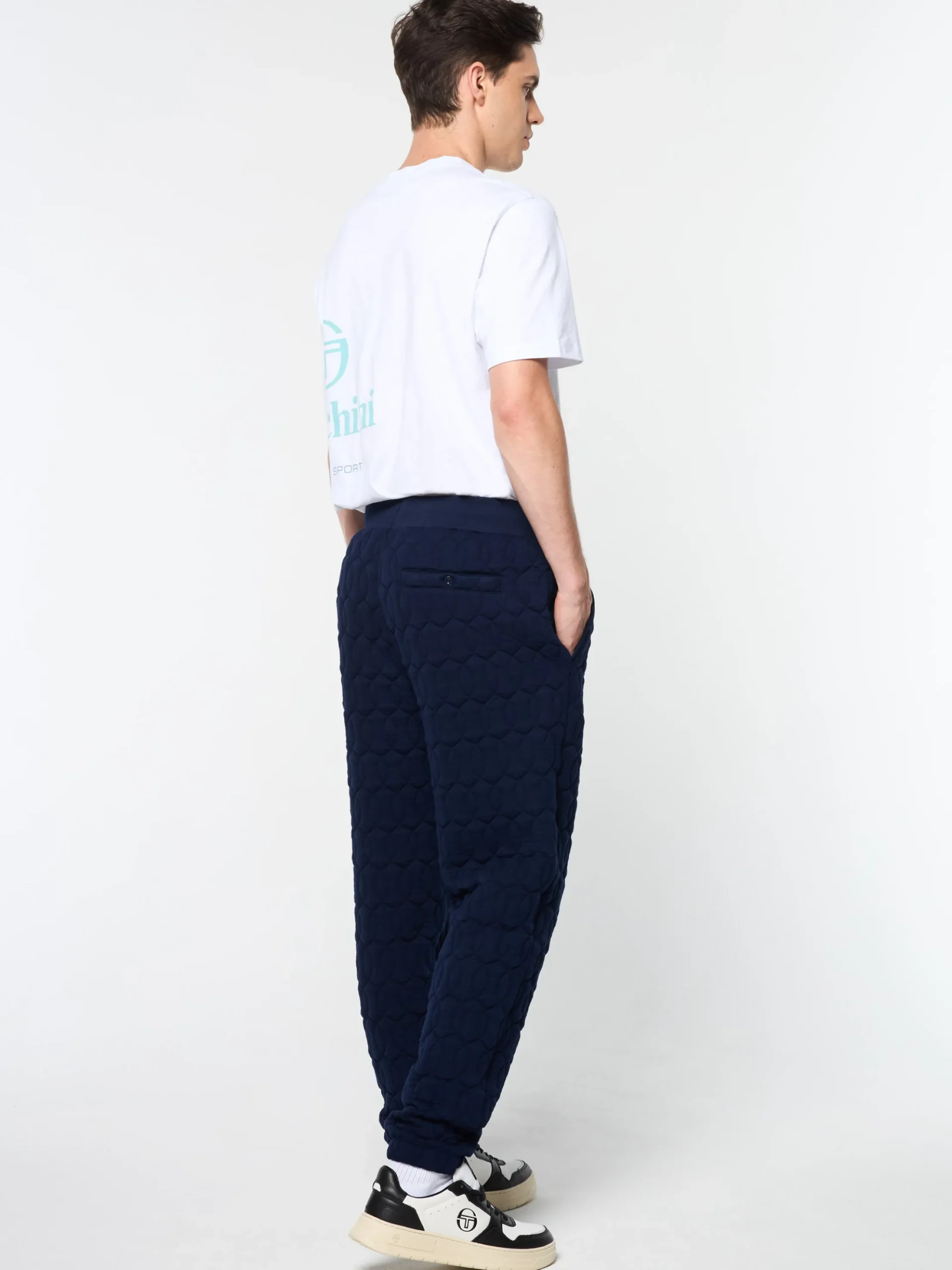 Sergio Tacchini Aversa Quilted Sweatpant- MARITIME BLUE Outlet