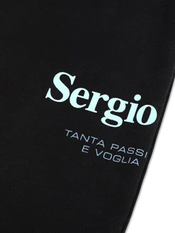 Sergio Tacchini Bari Graphic Sweatpant- BLACK BEAUTY Outlet