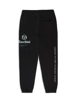 Sergio Tacchini Bari Graphic Sweatpant- BLACK BEAUTY Outlet