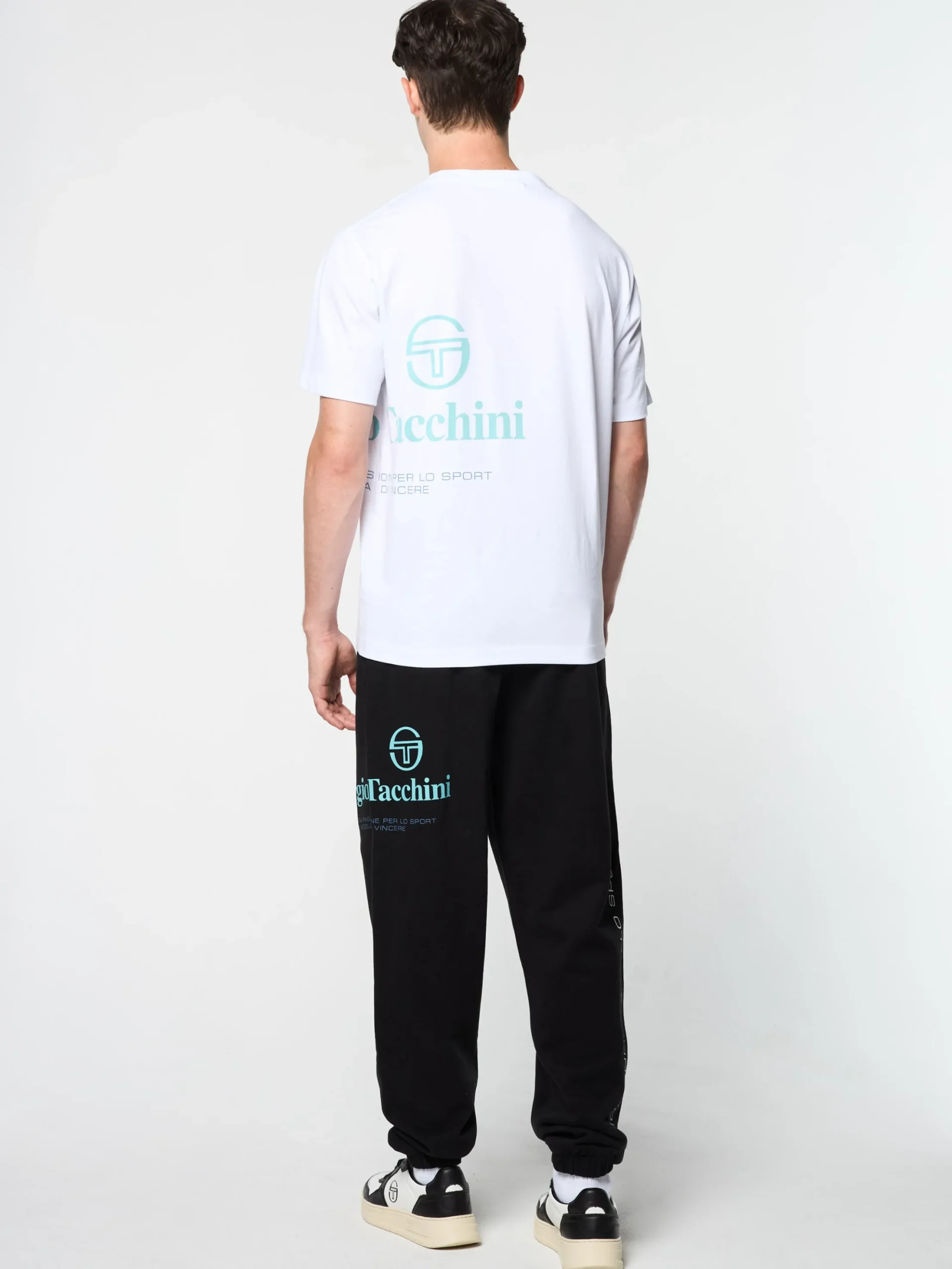 Sergio Tacchini Bari Graphic T-Shirt- BRILLIANT WHITE Hot