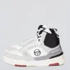 Sergio Tacchini BB Court Hi Sneaker- White/ Tofu/ Quiet Grey WHITE/TOFU/QUIET GREY Sale