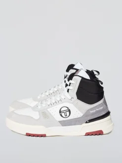 Sergio Tacchini BB Court Hi Sneaker- White/ Tofu/ Quiet Grey WHITE/TOFU/QUIET GREY Sale