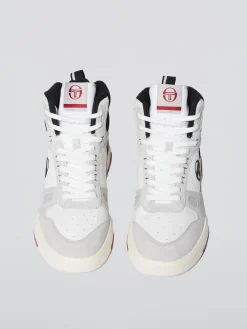 Sergio Tacchini BB Court Hi Sneaker- White/ Tofu/ Quiet Grey WHITE/TOFU/QUIET GREY Sale