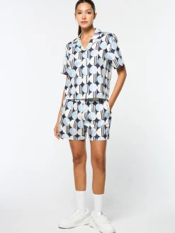 Sergio Tacchini Brikette Cabana Shirt- MARITIME BLUE Fashion