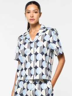 Sergio Tacchini Brikette Cabana Shirt- MARITIME BLUE Fashion