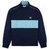 Sergio Tacchini Cialda Half Zip- MARITIME BLUE Clearance