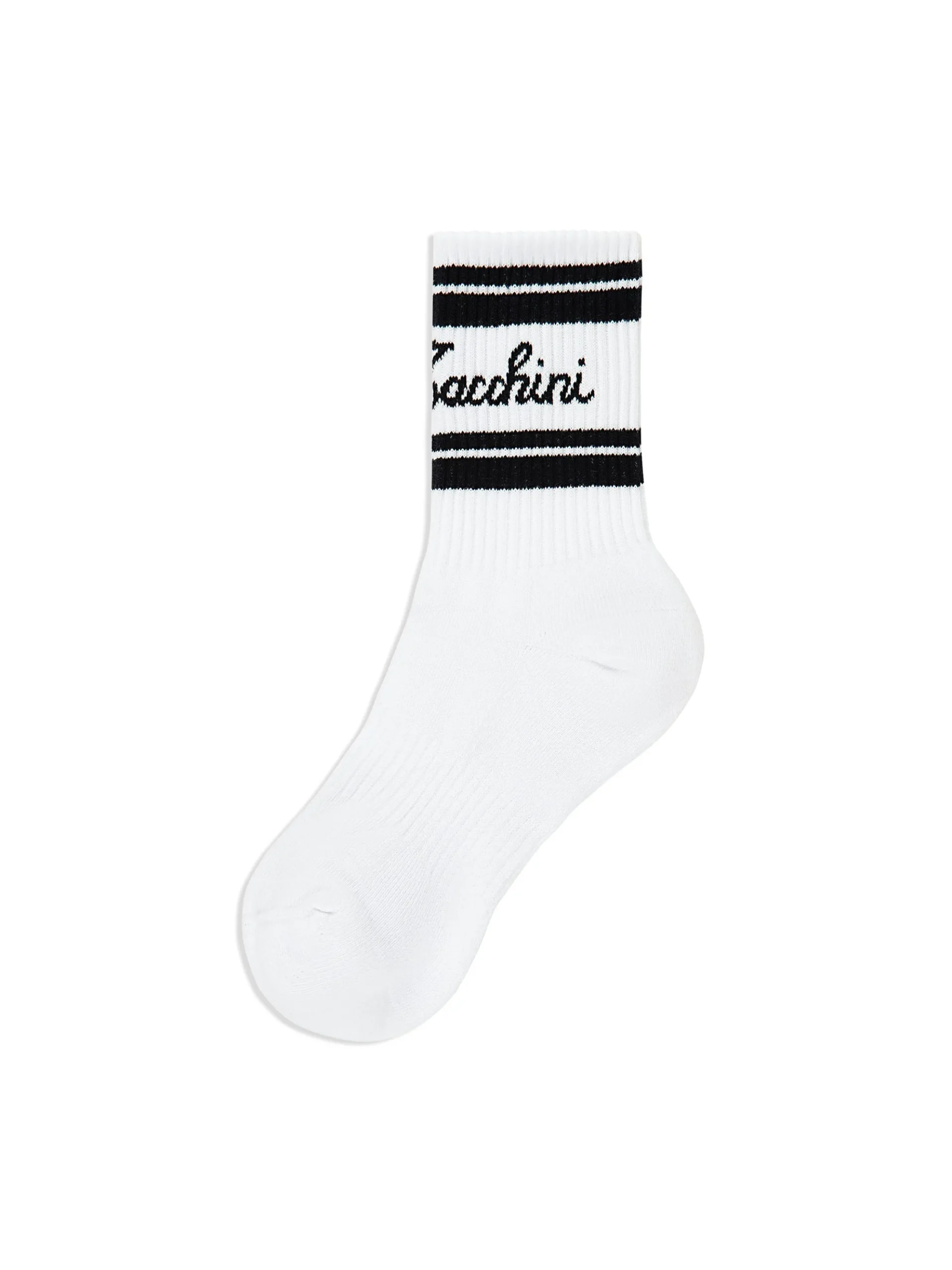 Sergio Tacchini Clasico Script Logo Sock- BLACK BEAUTY New