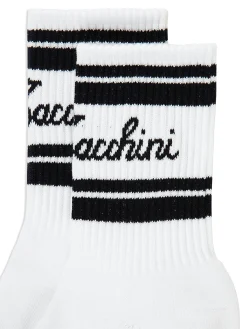 Sergio Tacchini Clasico Script Logo Sock- BLACK BEAUTY New