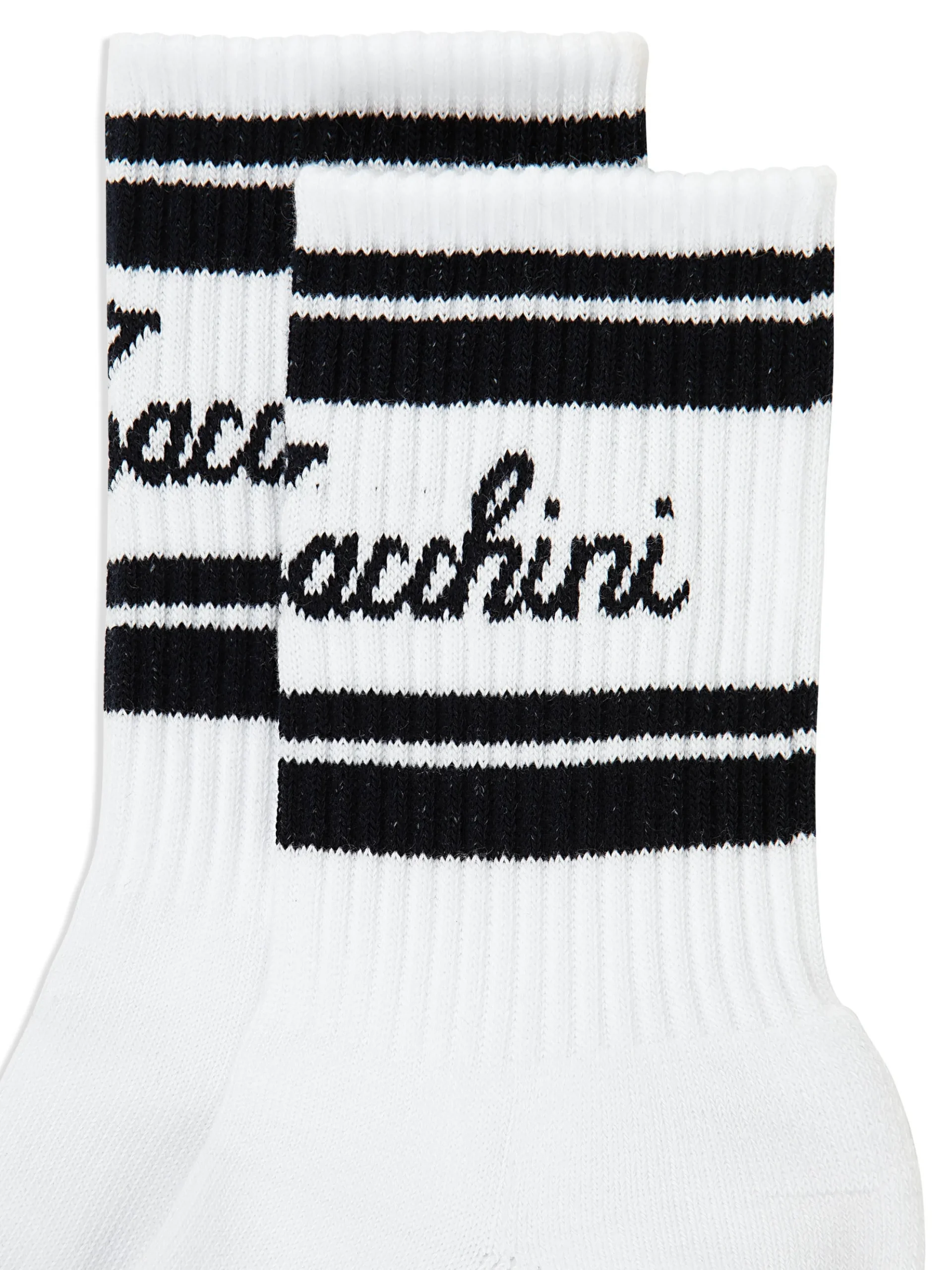 Sergio Tacchini Clasico Script Logo Sock- BLACK BEAUTY New