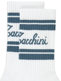 Sergio Tacchini Clasico Script Logo Sock- CORONET BLUE Discount