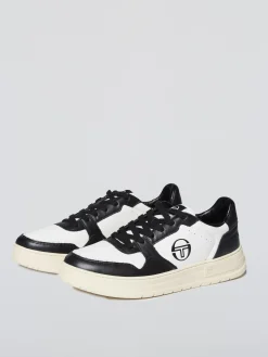 Sergio Tacchini Court Classic MP Sneaker- Antique White/ Seedpearl/ Raven ANTIQUE WHITE-SEEDPEARL-RAVEN Fashion