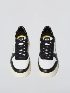 Sergio Tacchini Court Classic MP Sneaker- Antique White/ Seedpearl/ Raven ANTIQUE WHITE-SEEDPEARL-RAVEN Fashion