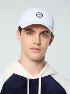 Sergio Tacchini Court Hat- BRILLIANT WHITE Discount