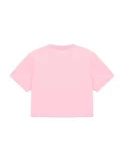 Sergio Tacchini Daily Tuft Big Logo Crop T-Shirt- LIGHT PINK Fashion