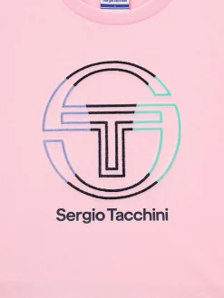 Sergio Tacchini Daily Tuft Big Logo Crop T-Shirt- LIGHT PINK Fashion