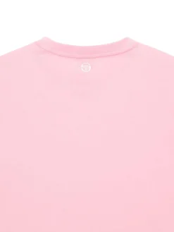 Sergio Tacchini Daily Tuft Big Logo Crop T-Shirt- LIGHT PINK Fashion
