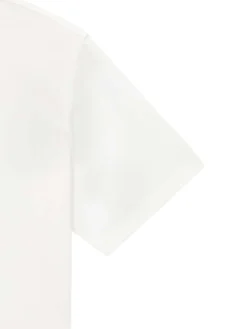 Sergio Tacchini Daily Tuft Big Logo Crop T-Shirt- OFF WHITE Fashion