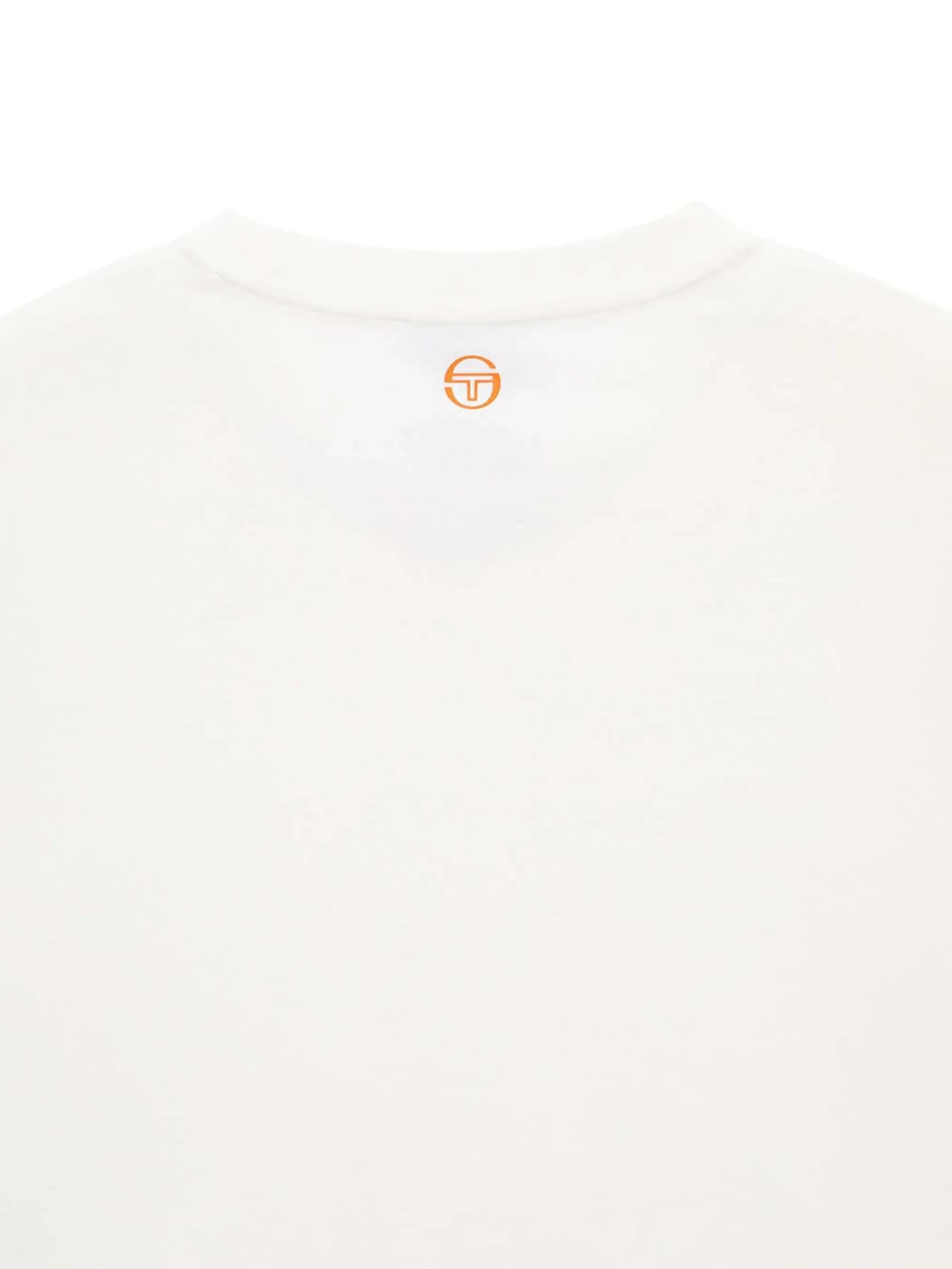 Sergio Tacchini Daily Tuft Big Logo Crop T-Shirt- OFF WHITE Fashion