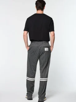 Sergio Tacchini Dallas Houndstooth Track Pant- BLACK BEAUTY Best