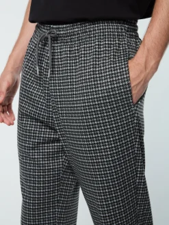 Sergio Tacchini Dallas Houndstooth Track Pant- BLACK BEAUTY Best