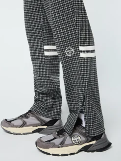 Sergio Tacchini Dallas Houndstooth Track Pant- BLACK BEAUTY Best
